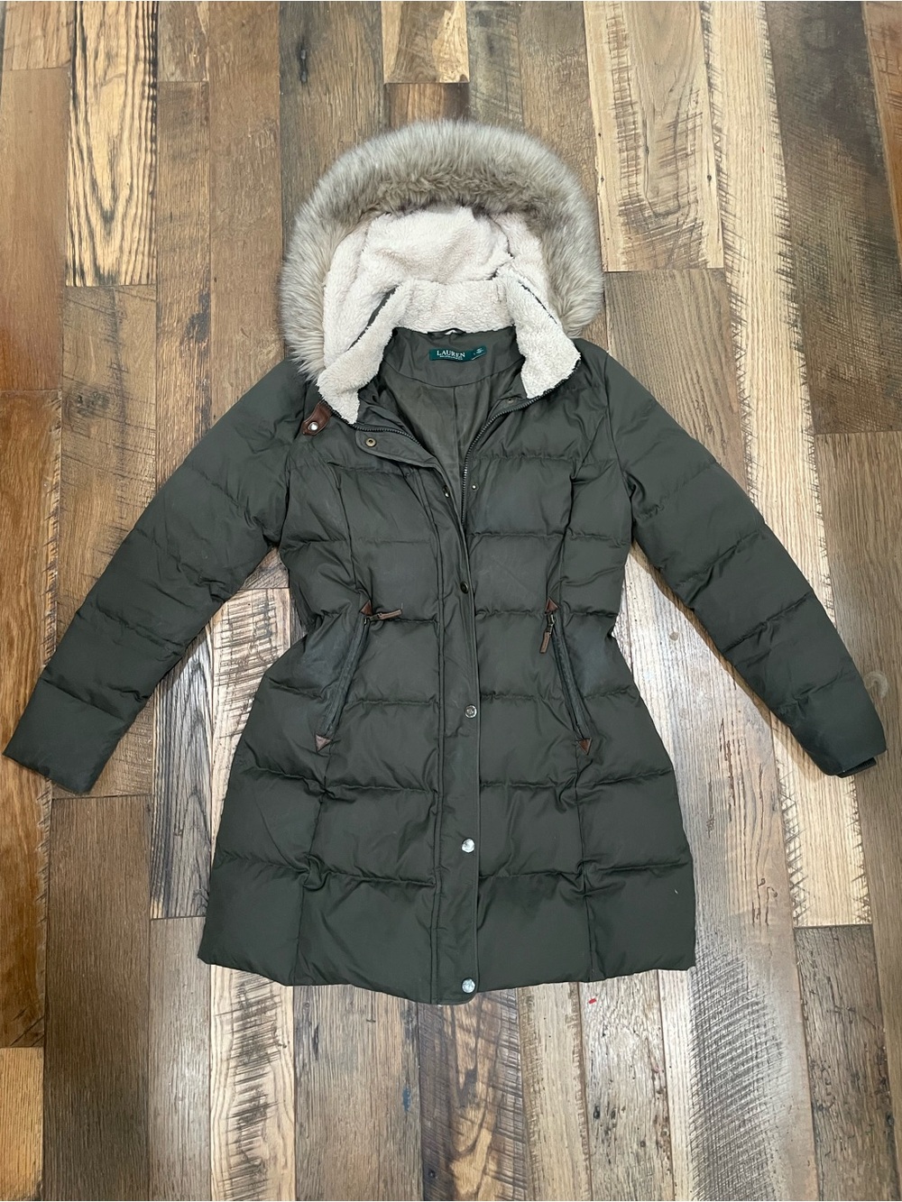 Ralph Lauren DOWN long coat Wm L